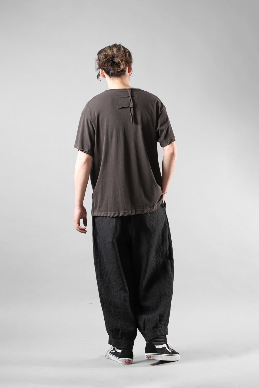 画像をギャラリービューアに読み込む, KLASICA "DEGREE 10" TORSION SEAM REGULAR FIT TEE / HIGH TWISTED COTTON DRY JERSEY (BROWN)