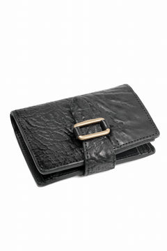 画像をギャラリービューアに読み込む, ierib Folded Wallet / Waxed Horse Butt Leather (BLACK #A)