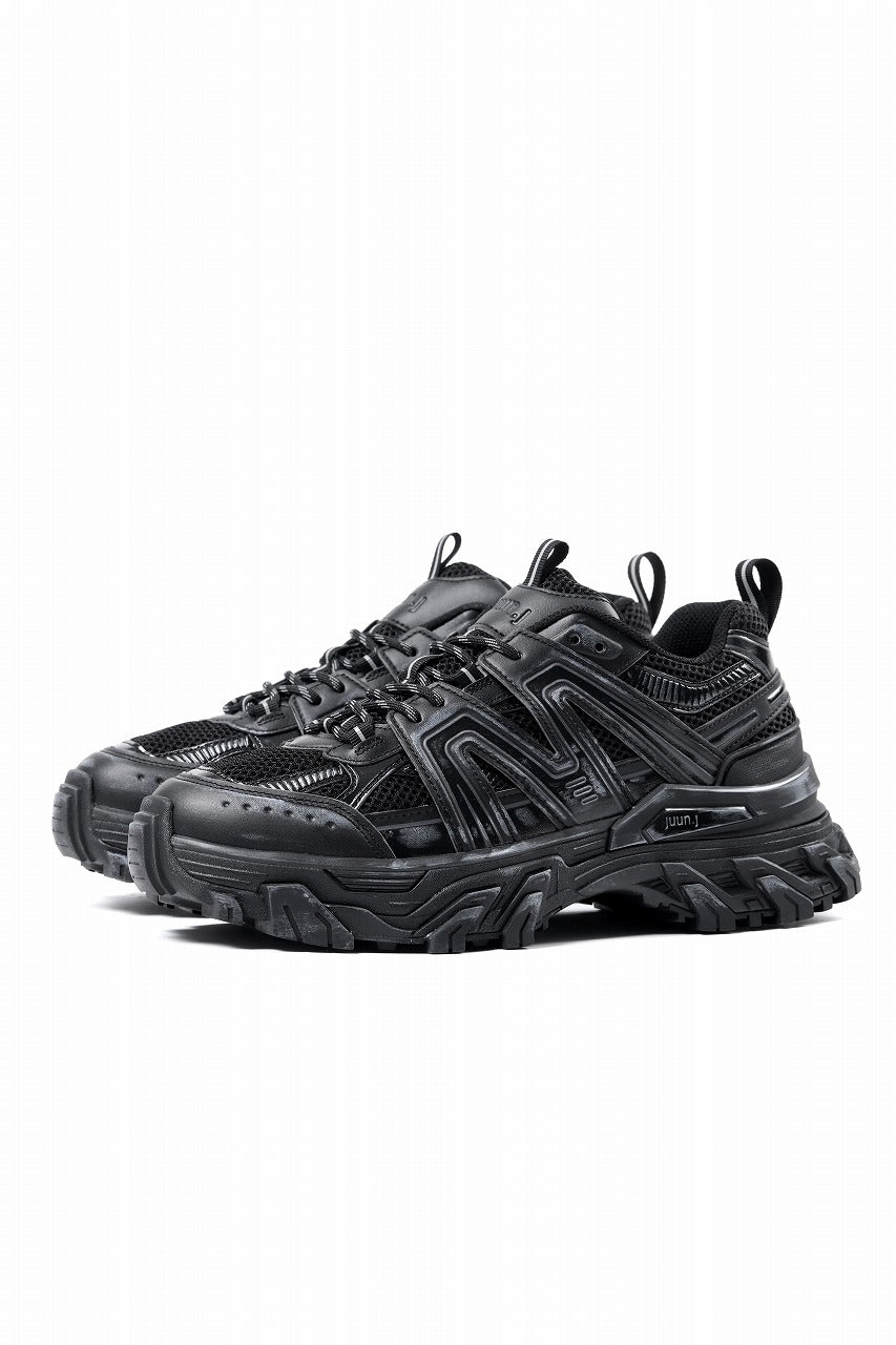 Juun.J Synthetic Trainer Shoes (BLACK)