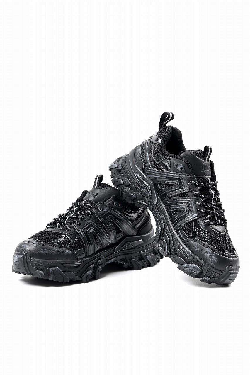 Juun.J Synthetic Trainer Shoes (BLACK)