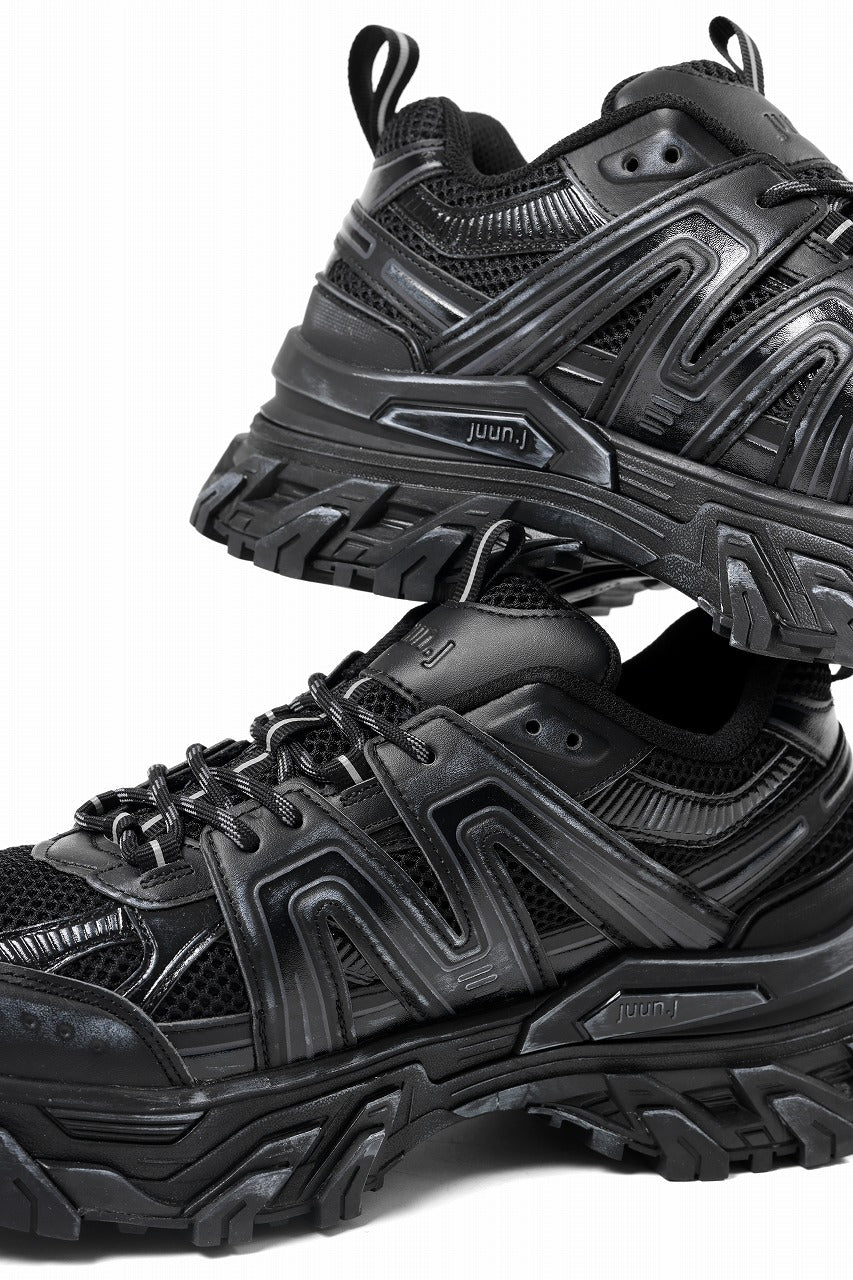 Juun.J Synthetic Trainer Shoes (BLACK)