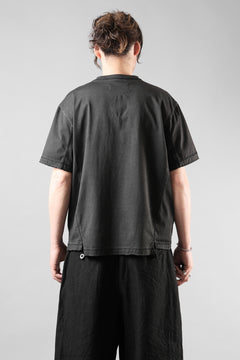 画像をギャラリービューアに読み込む, Professor.E HENLEY S/S TEE (COLD DYED GREY)