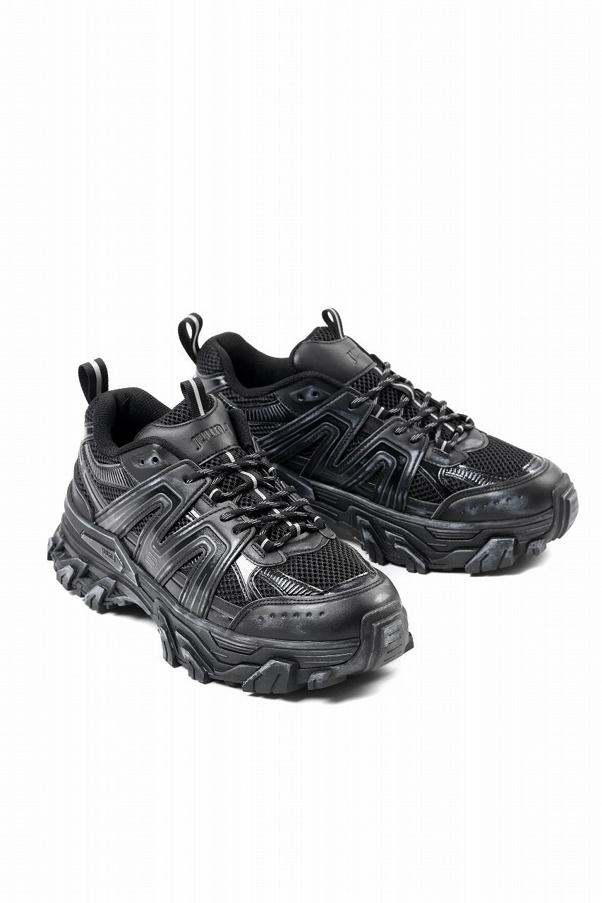 Juun.J Synthetic Trainer Shoes (BLACK)