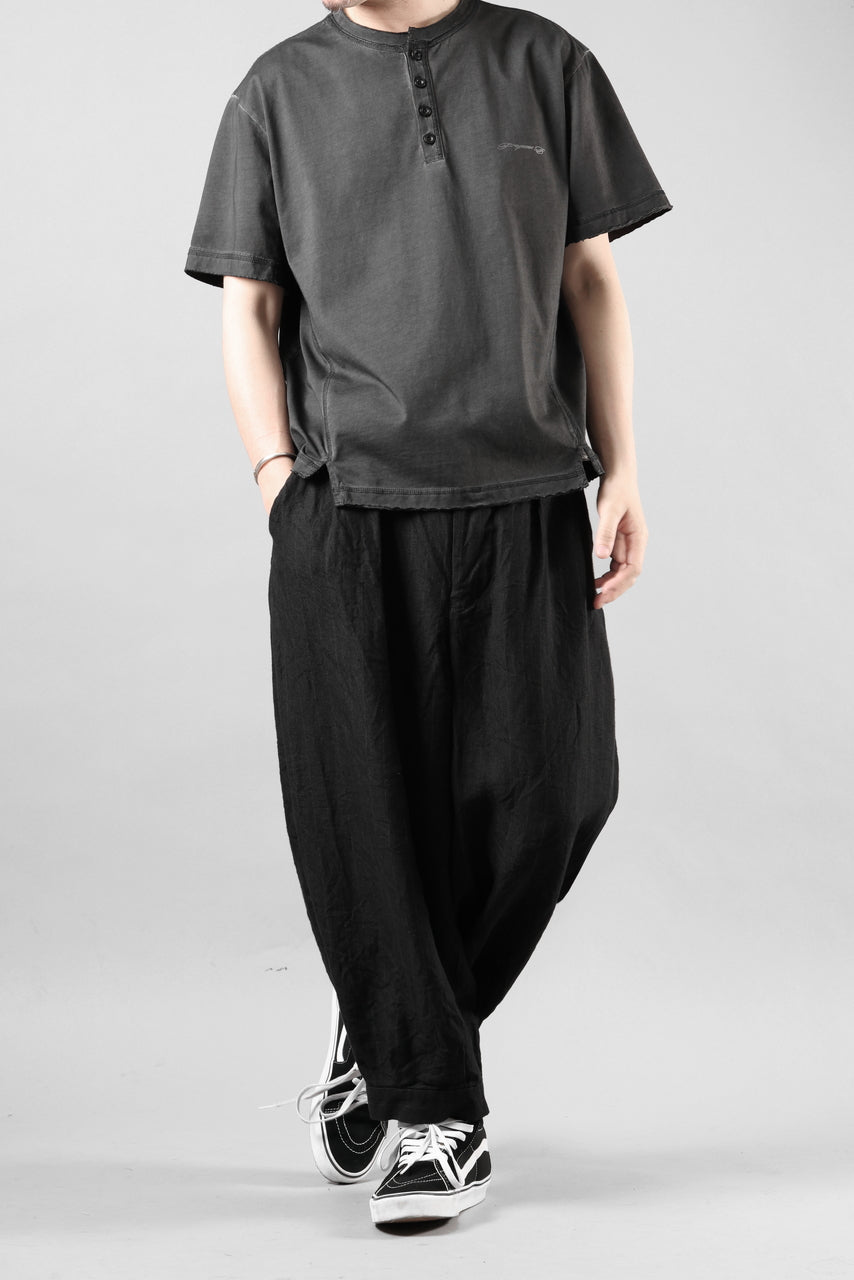 画像をギャラリービューアに読み込む, Professor.E HENLEY S/S TEE (COLD DYED GREY)