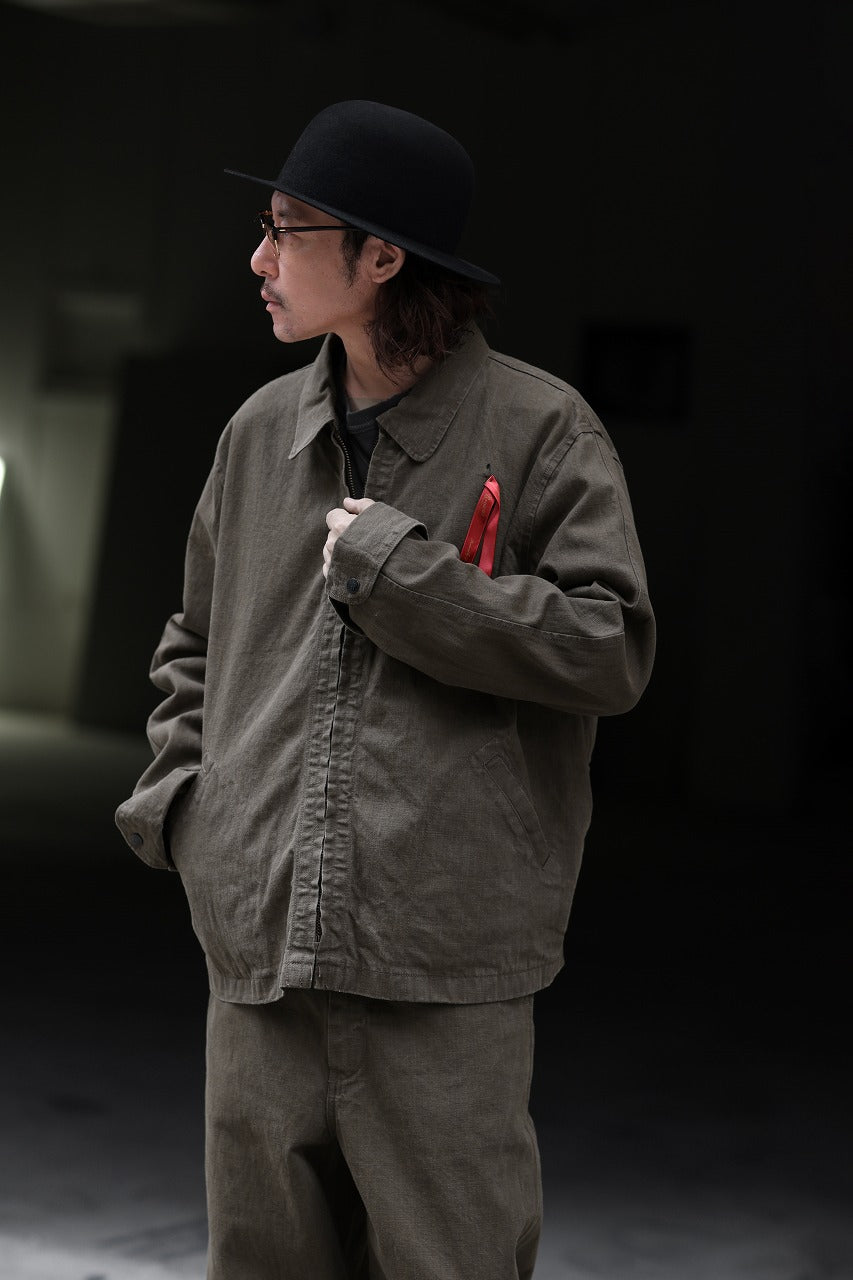 画像をギャラリービューアに読み込む, BROWN'S BEACH DUCK ZIP UP SPORT JACKET (OLIVE)