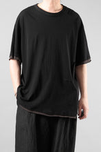 画像をギャラリービューアに読み込む, KLASICA "THEIR" BROKEN RINGER LOOSE FIT TEE / HIGH TWISTED COTTON DRY JERSEY (BLACK)