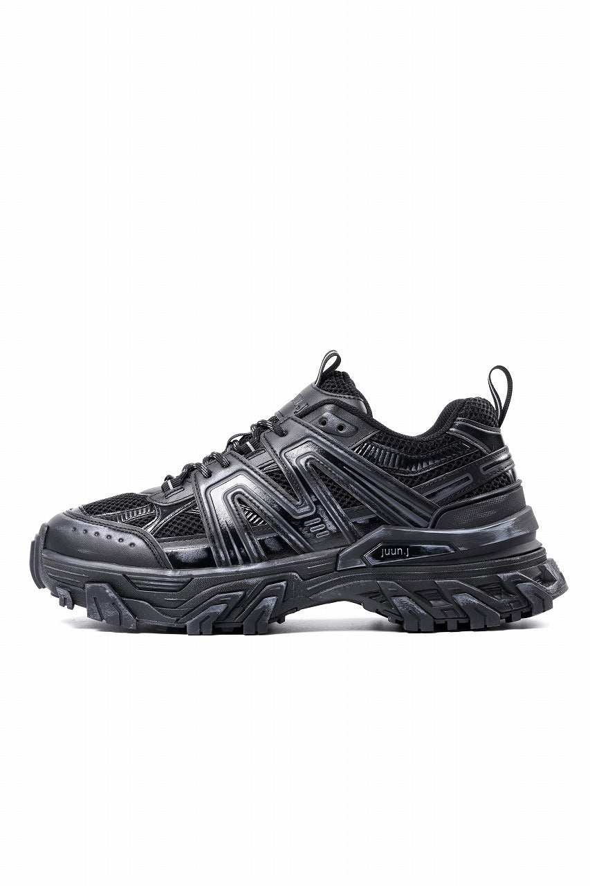 Juun.J Synthetic Trainer Shoes (BLACK)