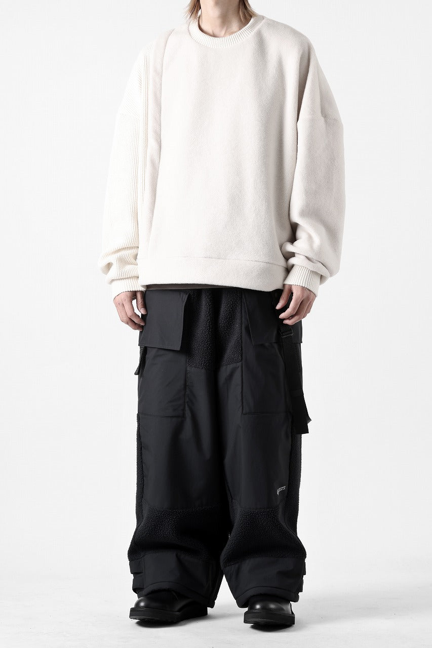 画像をギャラリービューアに読み込む, D-VEC x ALMOSTBLACK POLARTEC COAST GUARD TROUSERS / WINDSTOPPER BY GORE-TEX LABS 3L (BLACK)