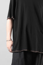 画像をギャラリービューアに読み込む, KLASICA "THEIR" BROKEN RINGER LOOSE FIT TEE / HIGH TWISTED COTTON DRY JERSEY (BLACK)