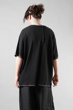 画像をギャラリービューアに読み込む, KLASICA "THEIR" BROKEN RINGER LOOSE FIT TEE / HIGH TWISTED COTTON DRY JERSEY (BLACK)