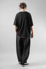 画像をギャラリービューアに読み込む, KLASICA "THEIR" BROKEN RINGER LOOSE FIT TEE / HIGH TWISTED COTTON DRY JERSEY (BLACK)