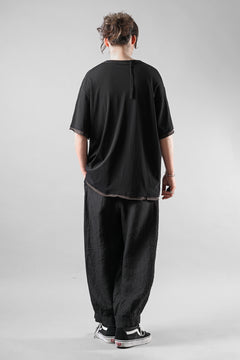 画像をギャラリービューアに読み込む, KLASICA "THEIR" BROKEN RINGER LOOSE FIT TEE / HIGH TWISTED COTTON DRY JERSEY (BLACK)