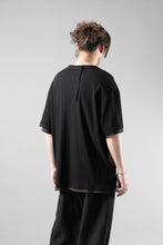 画像をギャラリービューアに読み込む, KLASICA "THEIR" BROKEN RINGER LOOSE FIT TEE / HIGH TWISTED COTTON DRY JERSEY (BLACK)