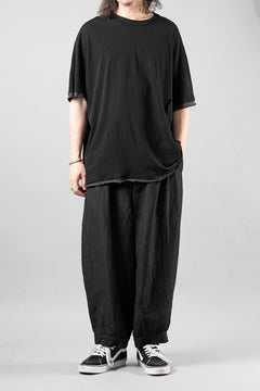 画像をギャラリービューアに読み込む, KLASICA "THEIR" BROKEN RINGER LOOSE FIT TEE / HIGH TWISTED COTTON DRY JERSEY (BLACK)