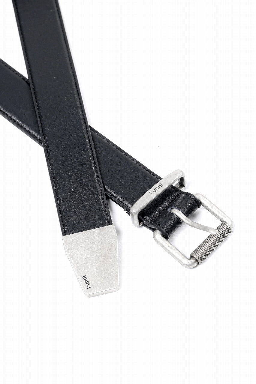 Juun.J Aging Leather Belt (BLACK)