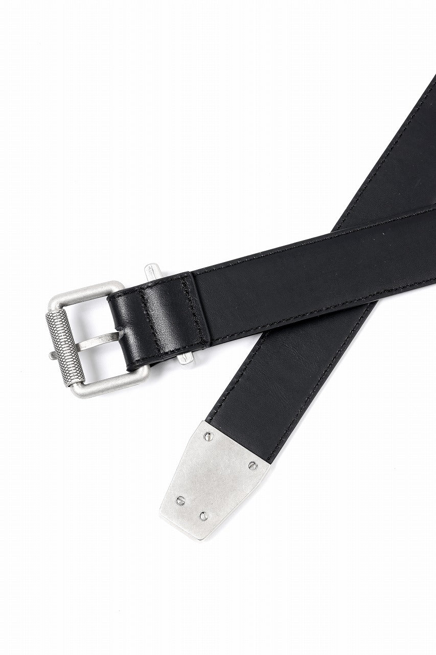 Juun.J Aging Leather Belt (BLACK)