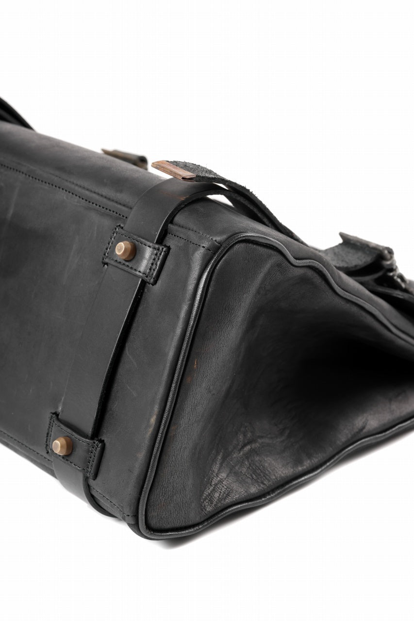 ierib Voyger 37 Hand Bag / Horse Nubuck Leather (BLACK)
