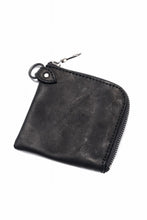 Load image into Gallery viewer, ISAMU KATAYAMA BACKLASH COIN PURSE / OBJECT DYED JP DOUBLE SHOULDER LEATHER (BLACK)