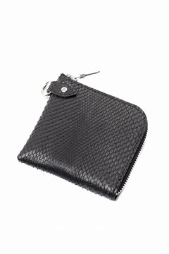 画像をギャラリービューアに読み込む, ISAMU KATAYAMA BACKLASH COIN PURSE / PYTHON LEATHER (BLACK)