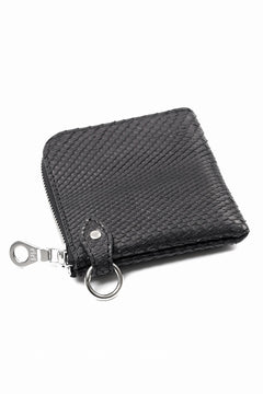 画像をギャラリービューアに読み込む, ISAMU KATAYAMA BACKLASH COIN PURSE / PYTHON LEATHER (BLACK)