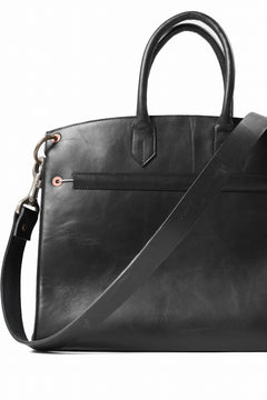 画像をギャラリービューアに読み込む, ierib exclusive 2way Bark Bag 35 / Horse Nubuck + Waxed Horse Butt Leather (BLACK)