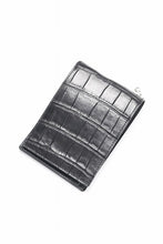 画像をギャラリービューアに読み込む, ISAMU KATAYAMA BACKLASH 2 FOLD WALLET / CROCODILE LEATHER (BLACK)