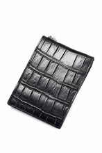 画像をギャラリービューアに読み込む, ISAMU KATAYAMA BACKLASH 2 FOLD WALLET / CROCODILE LEATHER (BLACK)