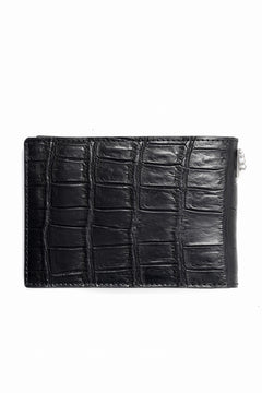 画像をギャラリービューアに読み込む, ISAMU KATAYAMA BACKLASH 2 FOLD WALLET / CROCODILE LEATHER (BLACK)