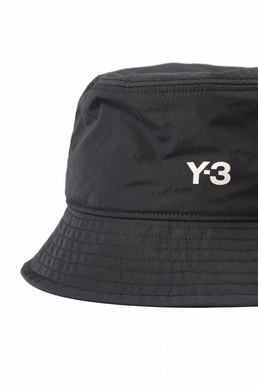 Y-3 Yohji Yamamoto THREE STRIPES BUCKET HAT (BLACK)