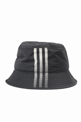 Y-3 Yohji Yamamoto THREE STRIPES BUCKET HAT (BLACK)