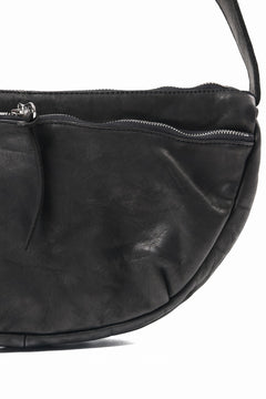 画像をギャラリービューアに読み込む, ISAMU KATAYAMA BACKLASH SHOULDER BAG / OBJECT DYED DOUBLE SHOULDER LEATHER (BLACK)