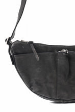 画像をギャラリービューアに読み込む, ISAMU KATAYAMA BACKLASH SHOULDER BAG / OBJECT DYED DOUBLE SHOULDER LEATHER (BLACK)