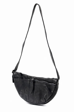 Load image into Gallery viewer, ISAMU KATAYAMA BACKLASH SHOULDER BAG / OBJECT DYED DOUBLE SHOULDER LEATHER (BLACK)