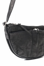 Load image into Gallery viewer, ISAMU KATAYAMA BACKLASH SHOULDER BAG / OBJECT DYED DOUBLE SHOULDER LEATHER (BLACK)