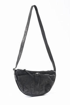 画像をギャラリービューアに読み込む, ISAMU KATAYAMA BACKLASH SHOULDER BAG / OBJECT DYED DOUBLE SHOULDER LEATHER (BLACK)