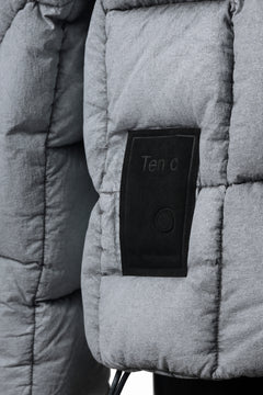 Load image into Gallery viewer, Ten c TEMPEST DOWN JACKET Ⅱ / FROSTED TRANSPARENT POLISHED NYLON (GRAY)