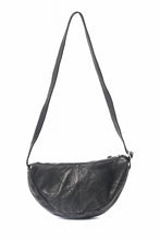 画像をギャラリービューアに読み込む, ISAMU KATAYAMA BACKLASH SHOULDER BAG / OBJECT DYED DOUBLE SHOULDER LEATHER (BLACK)