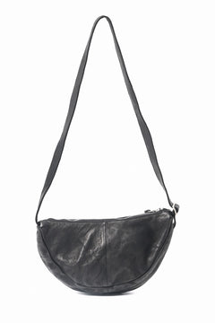 画像をギャラリービューアに読み込む, ISAMU KATAYAMA BACKLASH SHOULDER BAG / OBJECT DYED DOUBLE SHOULDER LEATHER (BLACK)