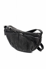 画像をギャラリービューアに読み込む, ISAMU KATAYAMA BACKLASH SHOULDER BAG / OBJECT DYED DOUBLE SHOULDER LEATHER (BLACK)