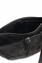 Load image into Gallery viewer, ISAMU KATAYAMA BACKLASH SHOULDER BAG / OBJECT DYED DOUBLE SHOULDER LEATHER (BLACK)