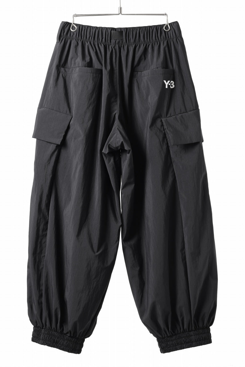 Y-3 Yohji Yamamoto THREE STRIPES NYLON PANTS (BLACK)