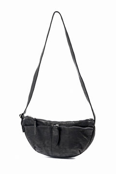 画像をギャラリービューアに読み込む, ISAMU KATAYAMA BACKLASH SHOULDER BAG / OBJECT DYED DOUBLE SHOULDER LEATHER (BLACK)