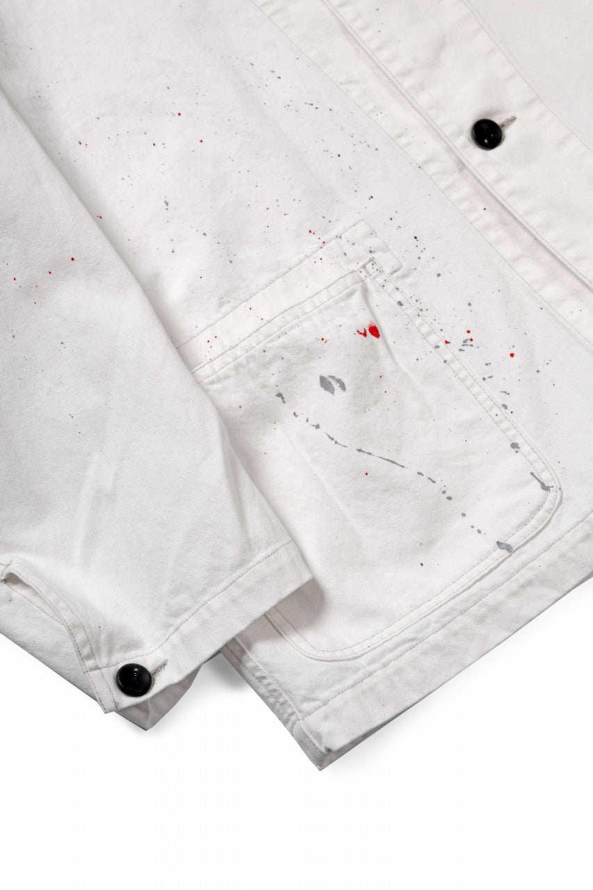 sus-sous cover-all / 10oz DENIM (WHITE)