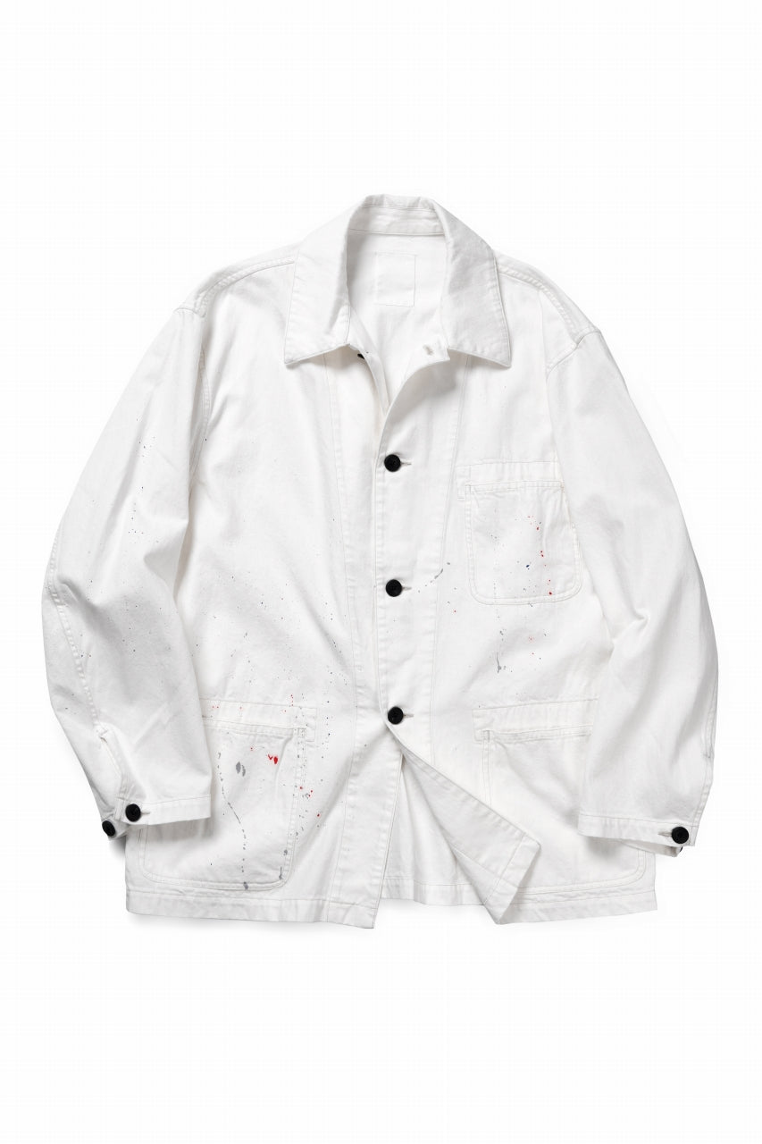 sus-sous cover-all / 10oz DENIM (WHITE)