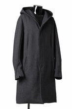 画像をギャラリービューアに読み込む, incarnation HOODED W BREAST BUTTON COAT / MICROSCOPIC CHECK WOOL (T91)