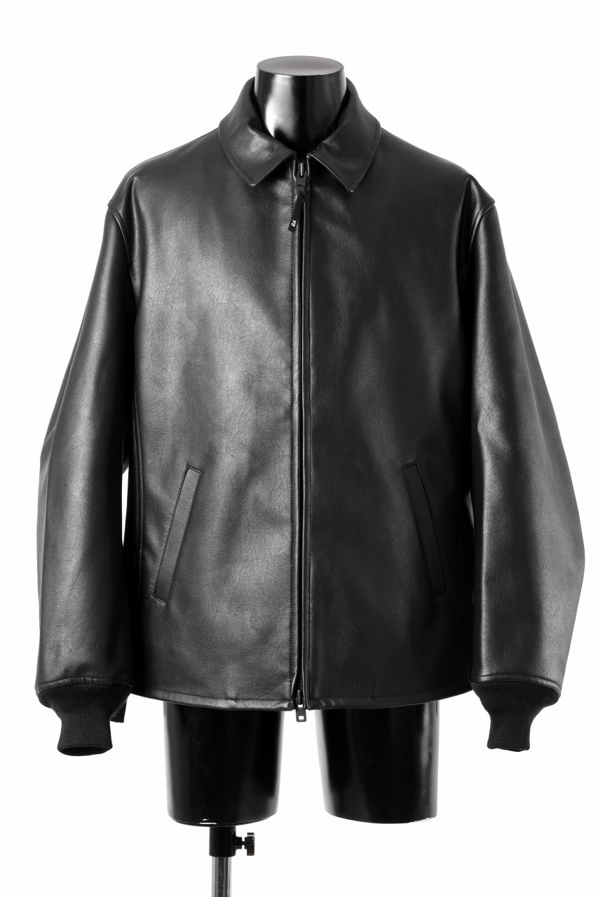 Y-3 Yohji Yamamoto PLEATHER CLASSIC JACKET (BLACK)