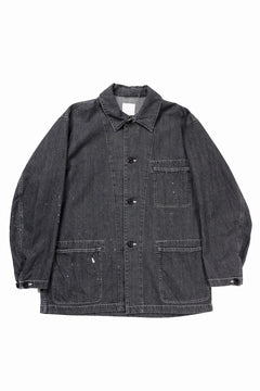 画像をギャラリービューアに読み込む, sus-sous cover-all / 10oz DENIM (BLACK)