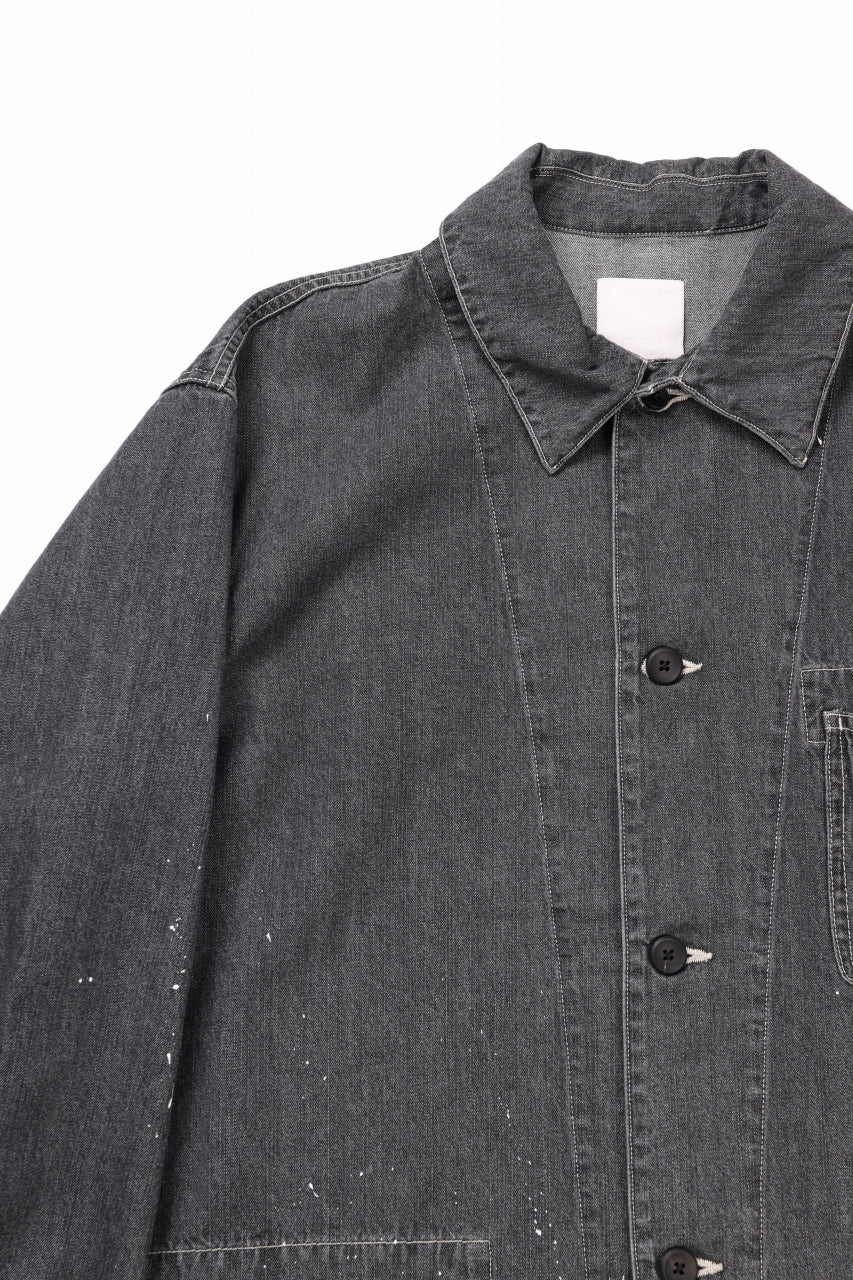 sus-sous cover-all / 10oz DENIM (BLACK)