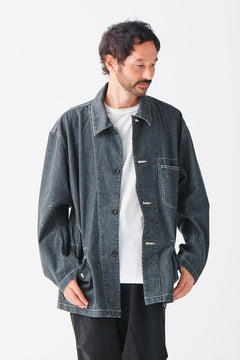 画像をギャラリービューアに読み込む, sus-sous cover-all / 10oz DENIM (BLACK)