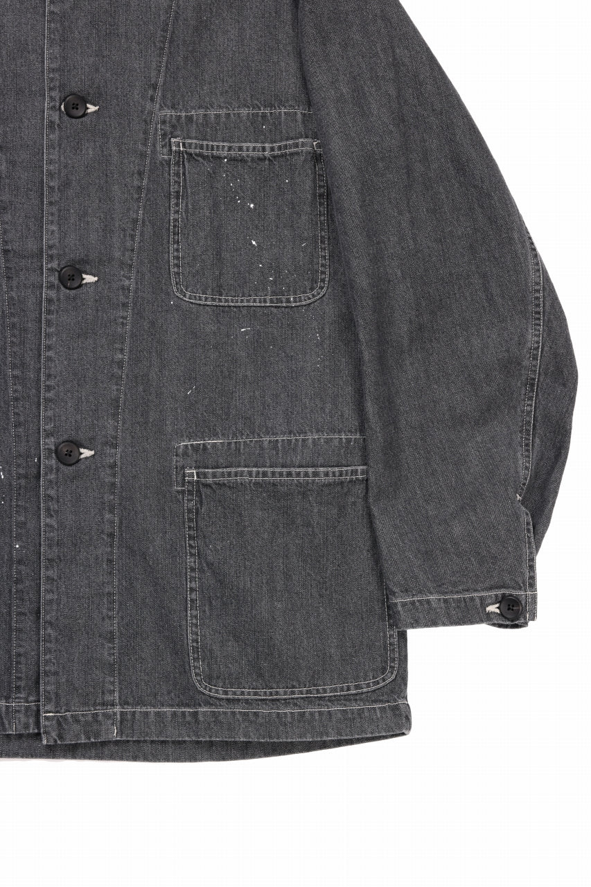 画像をギャラリービューアに読み込む, sus-sous cover-all / 10oz DENIM (BLACK)